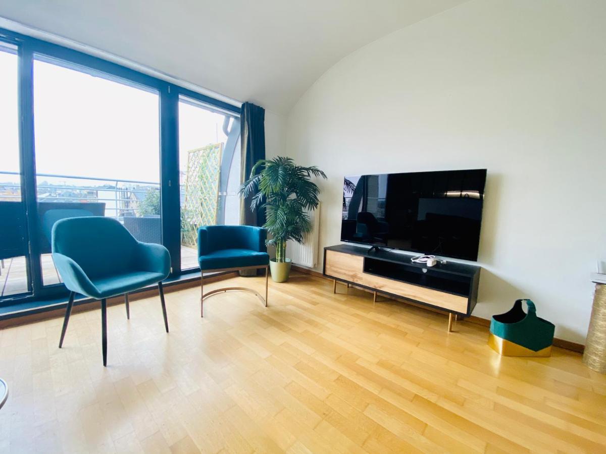 The Luxury Green Penthouse In City Center With Terrace And Free Parking Luxemburgo Exterior foto
