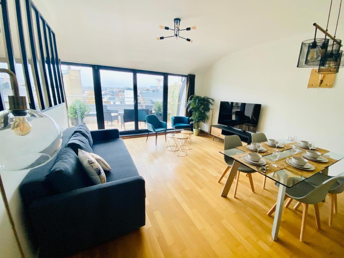 The Luxury Green Penthouse In City Center With Terrace And Free Parking Luxemburgo Exterior foto